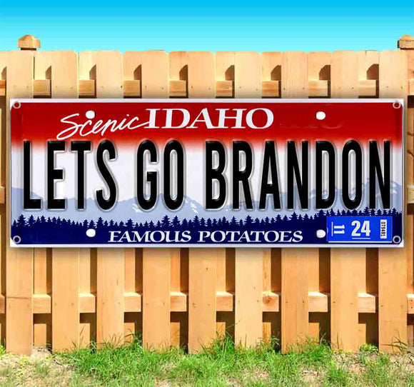 Let's Go Brandon Idaho Plate Banner