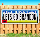 Let's Go Brandon Iowa Plate Banner