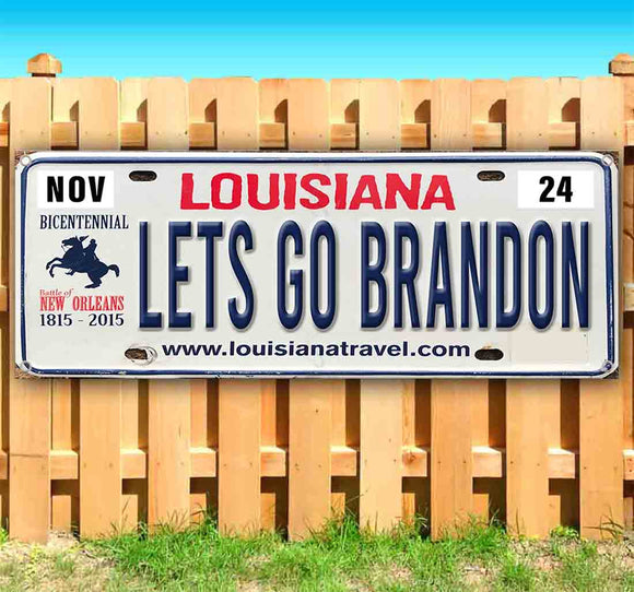 Let's Go Brandon Louisiana Plate Banner