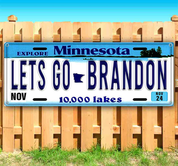 Let's Go Brandon Minnesota Plate Banner
