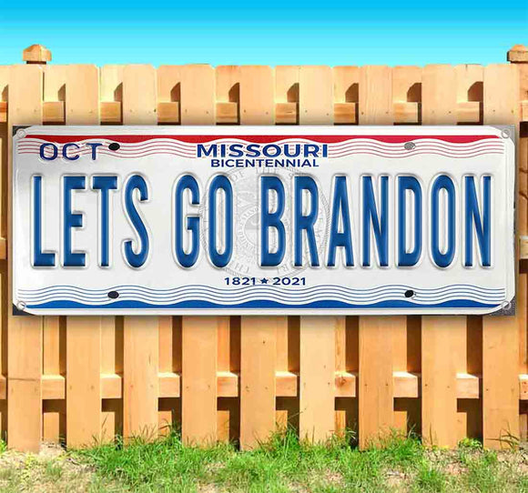 Let's Go Brandon Missouri Plate Banner