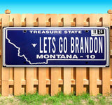 Let's Go Brandon Montana Plate Banner