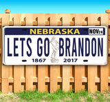 Let's Go Brandon Nebraska Plate Banner