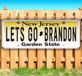 Let's Go Brandon New Jersey Plate Banner