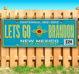 Let's Go Brandon New Mexico Plate Banner
