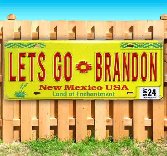 Let's Go Brandon New Mexico Plate Banner