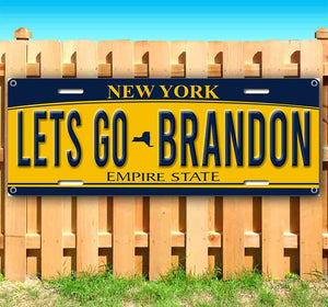 Let's Go Brandon New York Plate Banner