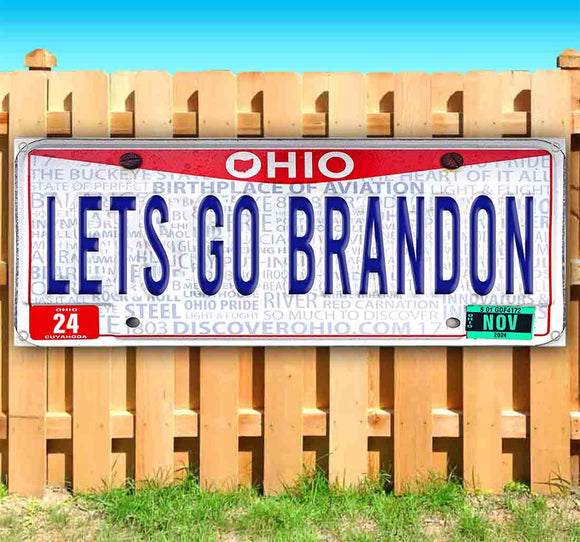 Let's Go Brandon Ohio Plate Banner