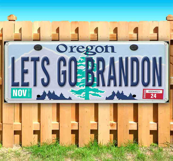 Let's Go Brandon Oregon Plate Banner