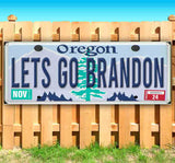 Let's Go Brandon Oregon Plate Banner