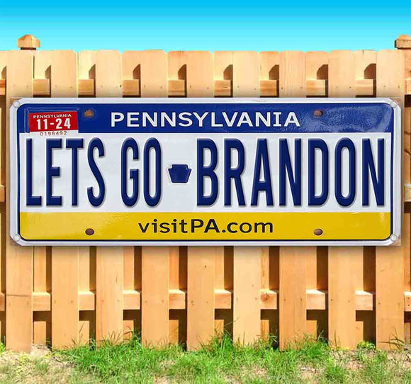 Let's Go Brandon Pennsylvania Plate Banner