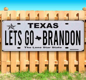 Let's Go Brandon Texas Plate Banner