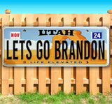 Let's Go Brandon Utah Plate Banner