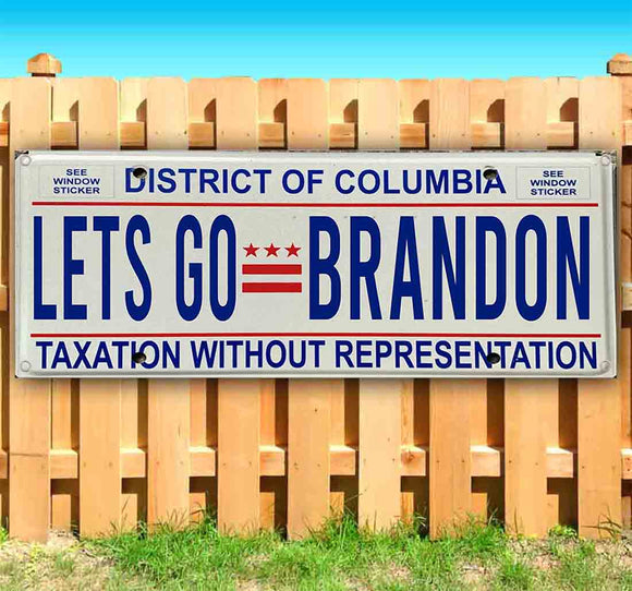 Let's Go Brandon Washington DC Plate Banner