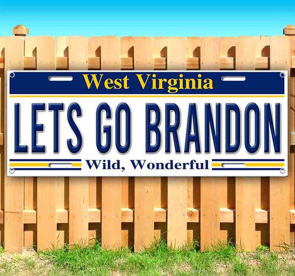 Let's Go Brandon West Virgina Plate Banner