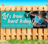 Lets Train Hard Today Banner