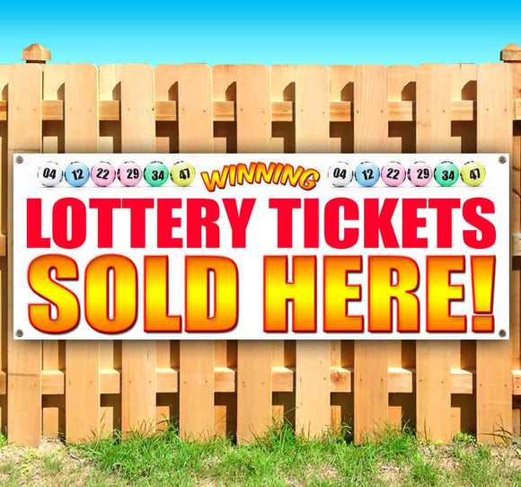 Lottery Tickets Sold Here Banner
