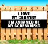 Love Country Ashamed Goverment Banner