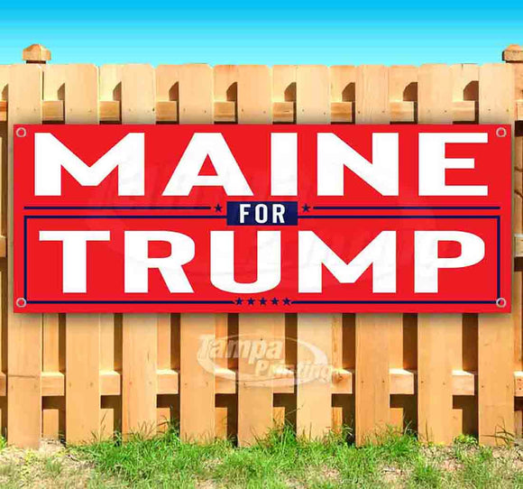 Maine For Trump Banner
