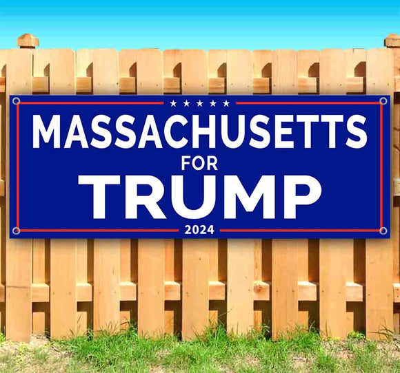 Massachusetts For Trump 2024 Banner