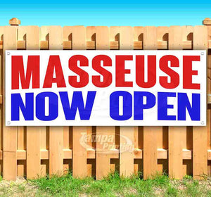 Masseuse Now Open Banner