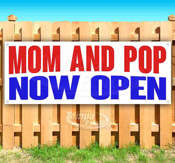 Mom And Pop Now Open Banner