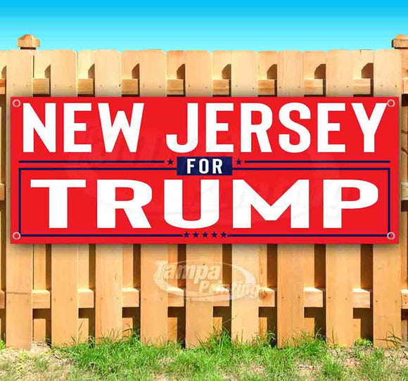 New Jersey For Trump Banner