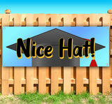 Nice Hat Grad Cap Banner