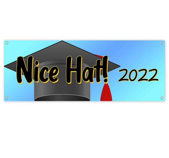 Nice Hat Grad Cap 2022 Banner