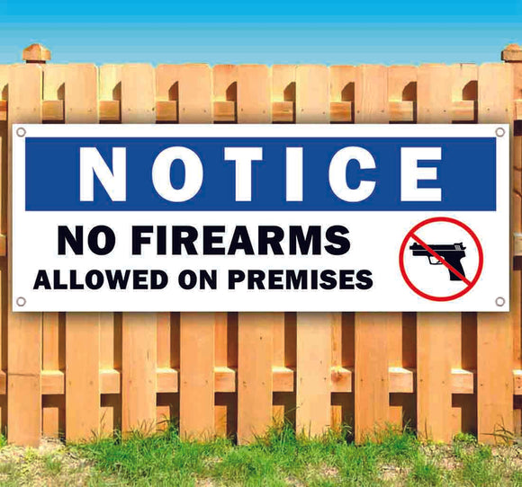 No Firearms Notice Banner