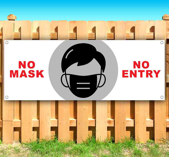 No Mask No Entry Banner