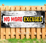 No More Excuses Grunge Banner