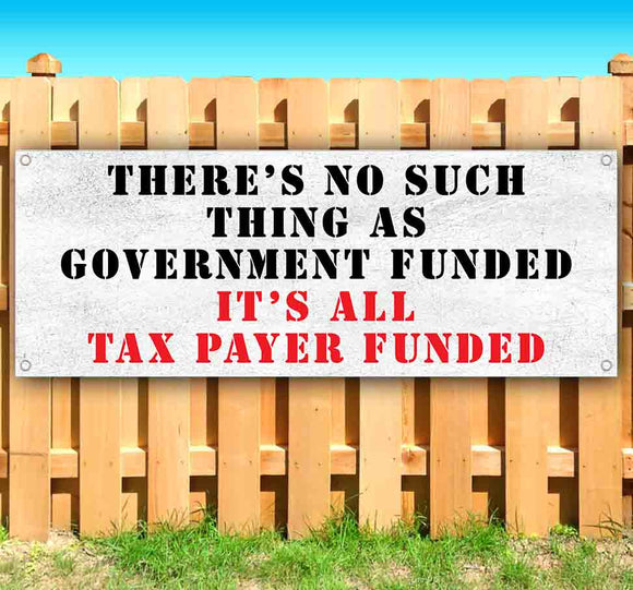 No Goverment Funded Banner