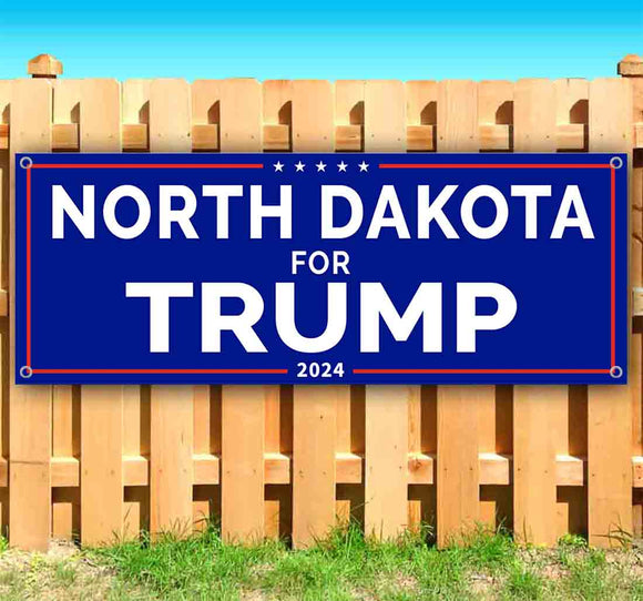 N. Dakota For Trump 2024 Banner