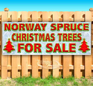 Norway Spruce Christmas Trees For Sale Banner