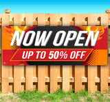  Now Open Up To Prcnt Banner