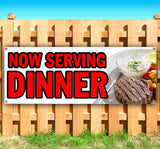 Now Serving Dinner Banner
