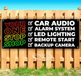 One Stop Shop Car Installs Banner