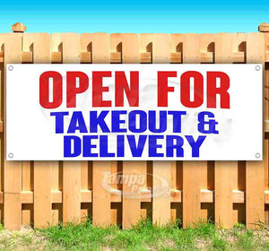 Open For Takeout & Delivery Banner