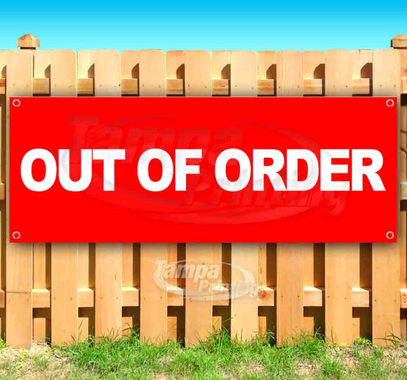 Out Of Order Banner
