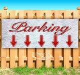 Parking Down Arrow Banner