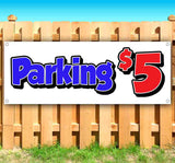 Parking Five Dollars Banner
