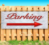Parking Right Arrow Banner