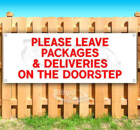 Please Leave Packages Banner