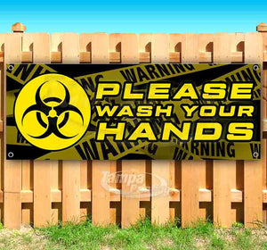 Please Wash Your Hands Virus Banner