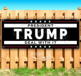 President Trump Deal With It Blk Banner
