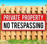 Private Property No Trespassing Banner