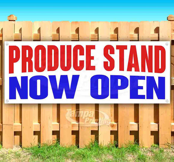 Produce Stand Now Open Banner