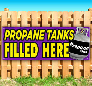 Propane Tanks Filled Here Banner