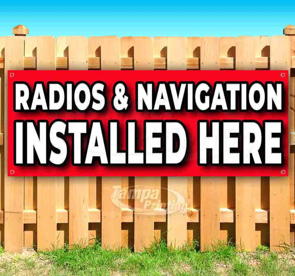 Radios And Navigation Installed Here Banner